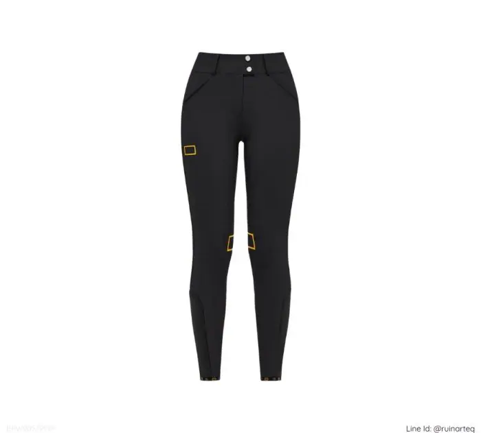 RG女款高腰全皮馬褲-BRW005-黑色