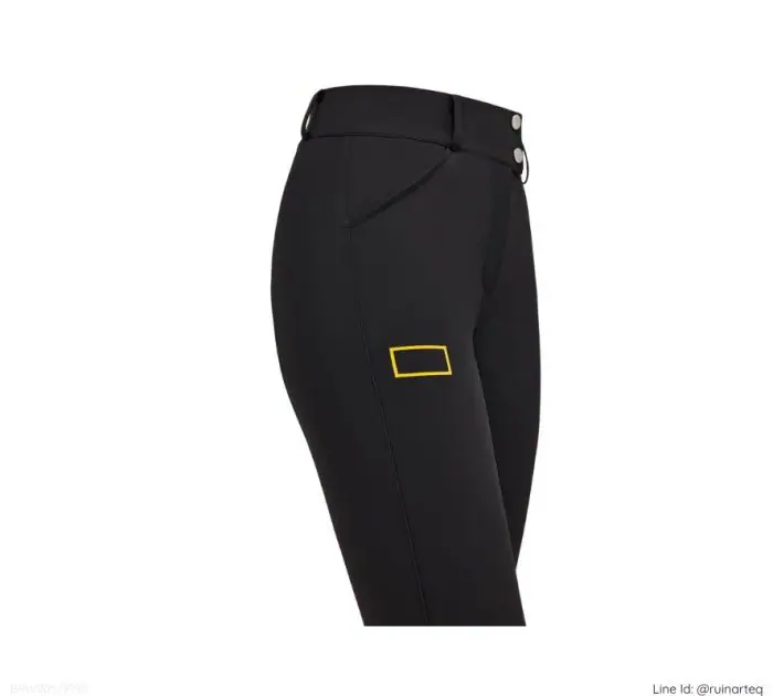 RG女款高腰全皮馬褲-BRW005-黑色 - Image 3