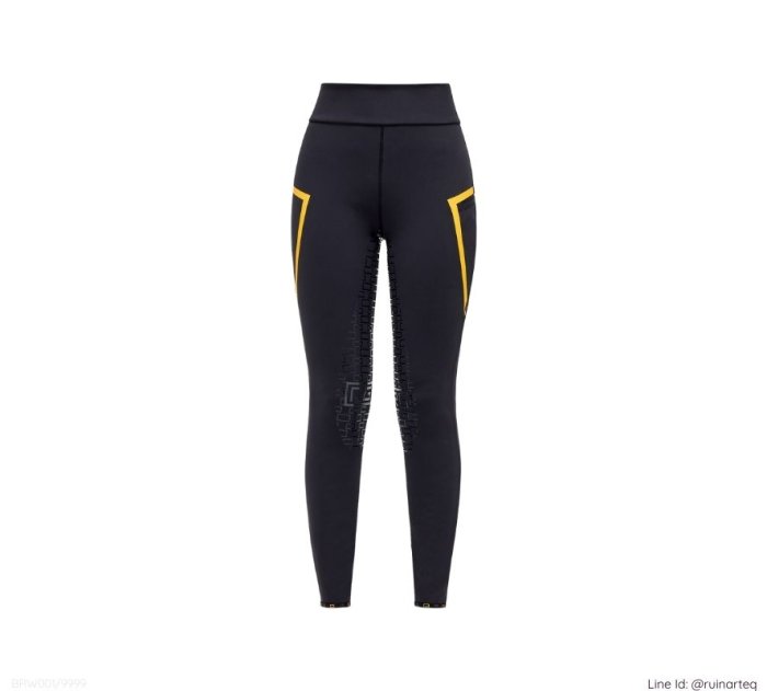 RG 女款瑜珈全皮馬褲-BRW001-黑色