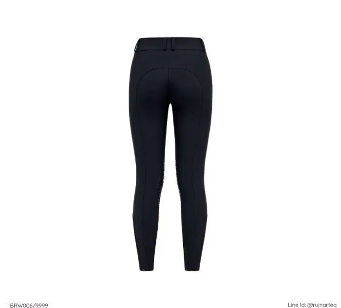 RG兒童高腰半皮馬褲-BRW006-黑色 - Image 4