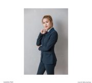 22 CT 女款西裝外套-GGD035-深藍黑