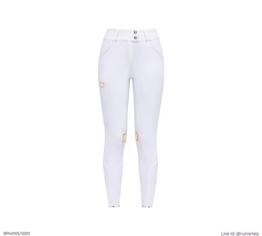 RG女款高腰全皮馬褲-BRW005-白色