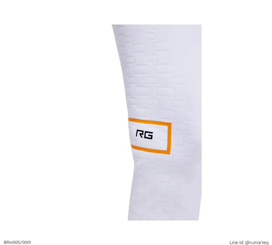 RG女款高腰全皮馬褲-BRW005-白色 - Image 4