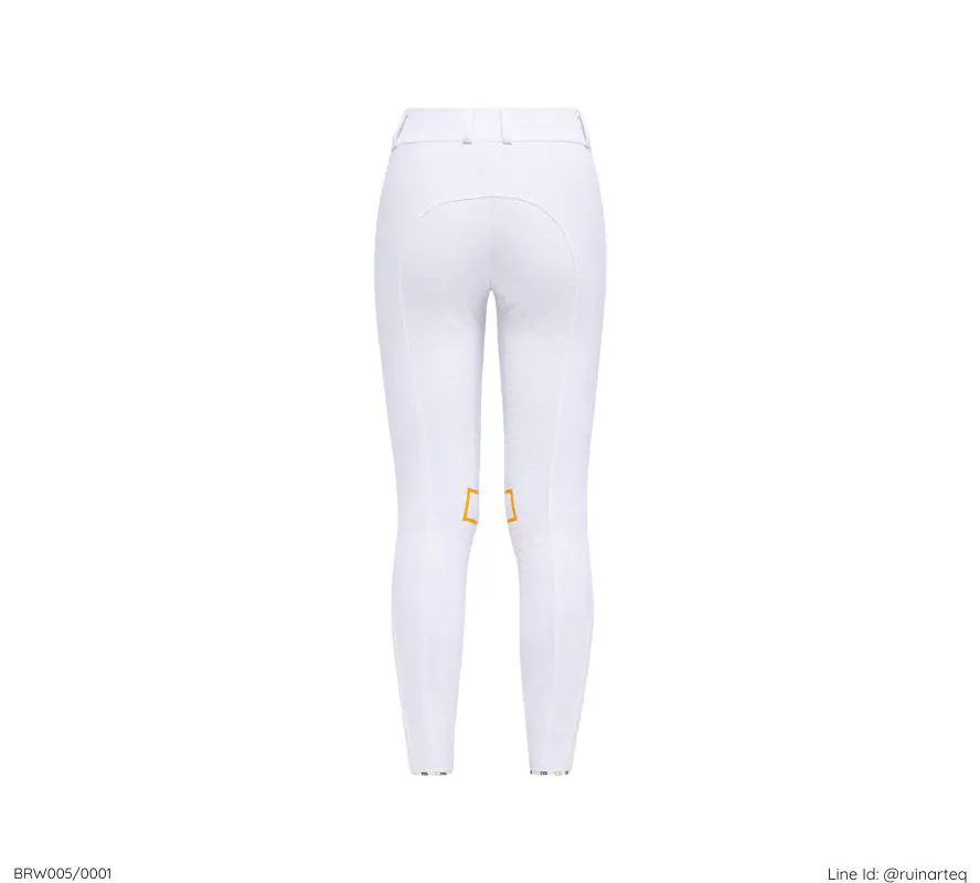 RG女款高腰全皮馬褲-BRW005-白色 - Image 3