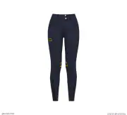 RG兒童高腰全皮馬褲-BRW005-深藍黑