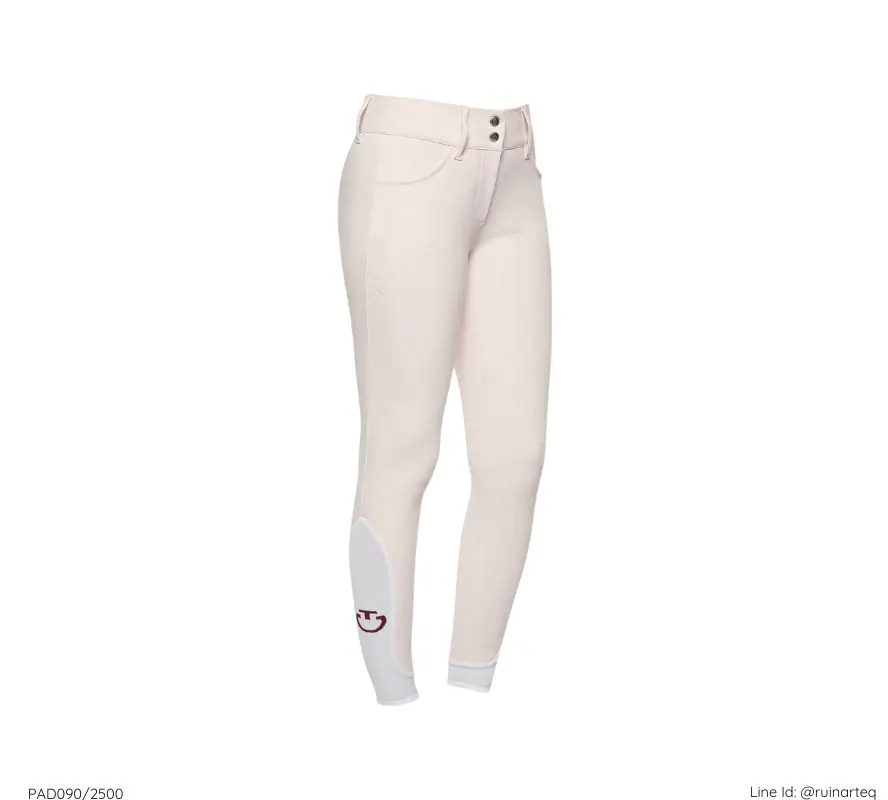 CT 女款半皮高腰馬褲-經典-珍珠粉 - Image 2