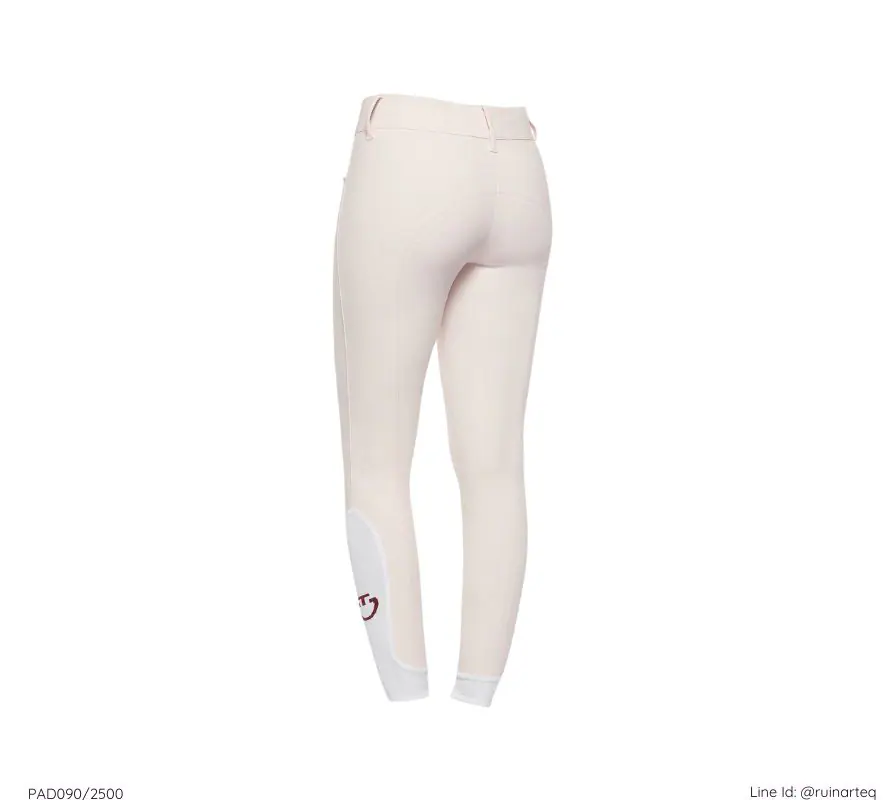 CT 女款半皮高腰馬褲-經典-珍珠粉 - Image 3