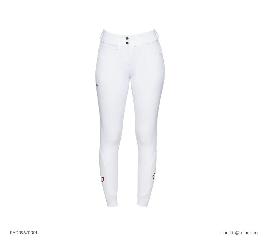 CT 女款全皮高腰馬褲-經典-白色