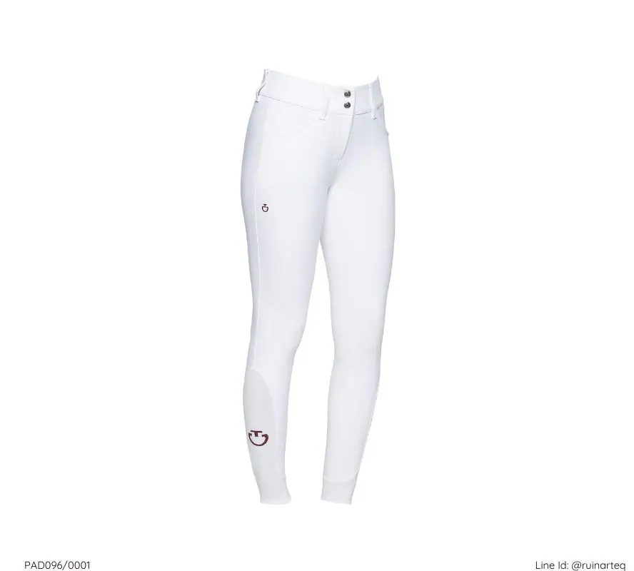 CT 女款全皮高腰馬褲-經典-白色 - Image 2