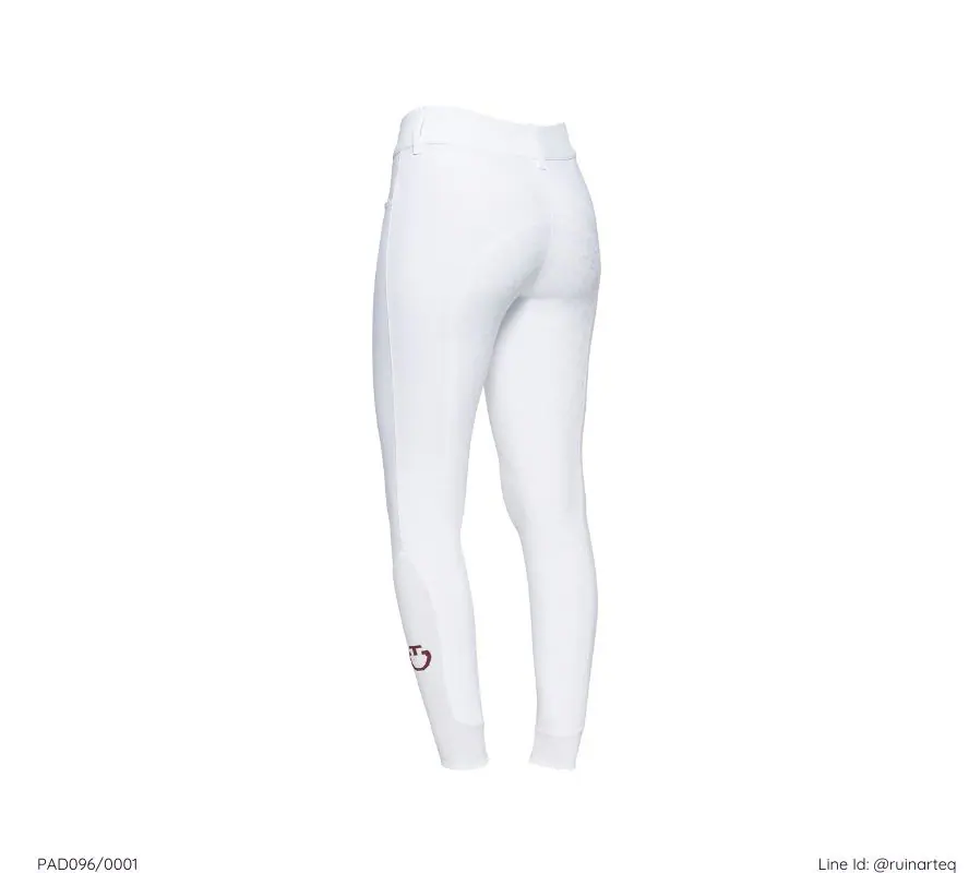 CT 女款全皮高腰馬褲-經典-白色 - Image 3
