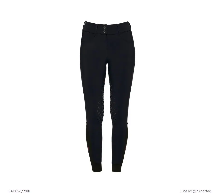 CT 女款全皮高腰馬褲-冬季-深藍黑