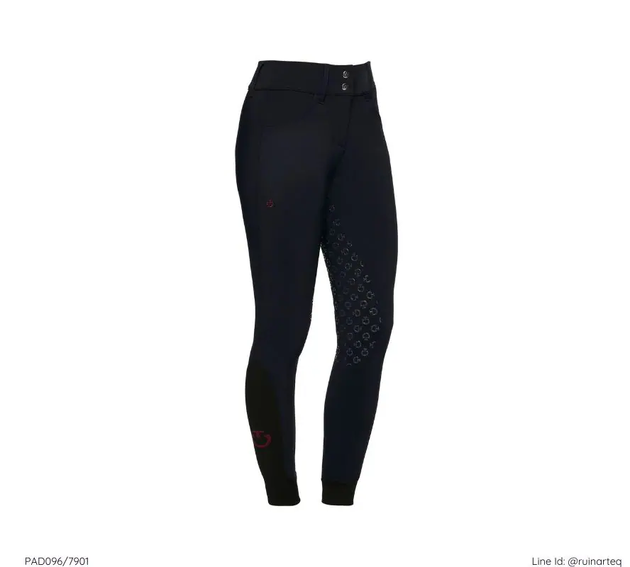 CT 女款全皮高腰馬褲-冬季-深藍黑 - Image 2