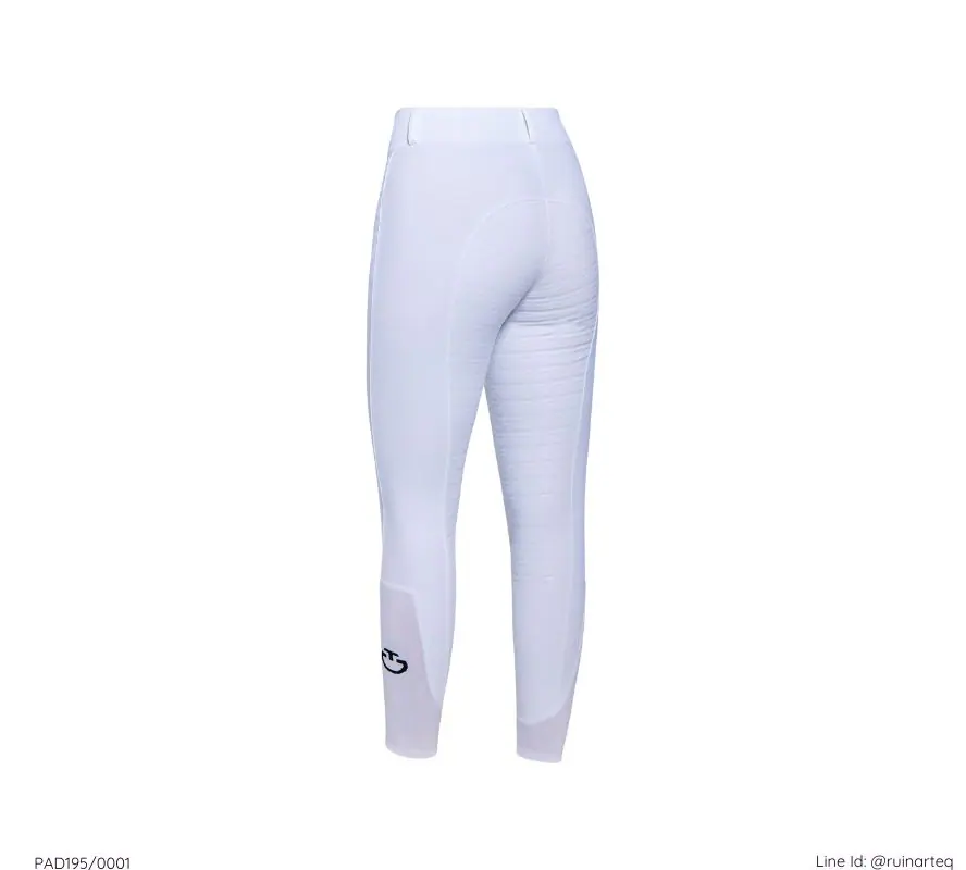 CT 女款全皮高腰馬褲-薄款-白色 - Image 2