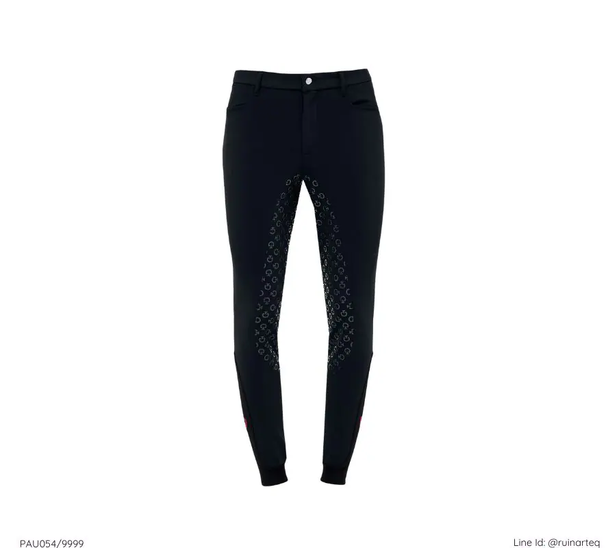 CT男款全皮中腰馬褲-經典-黑色