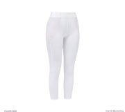 PAA013-0001 (1) CT女童半皮瑜珈馬褲-網眼-白色