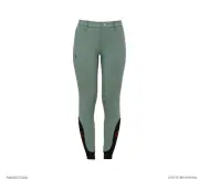 CT童款全皮中腰馬褲-經典-青瓷綠