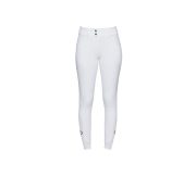 CT 女款半皮高腰馬褲-經典-白色