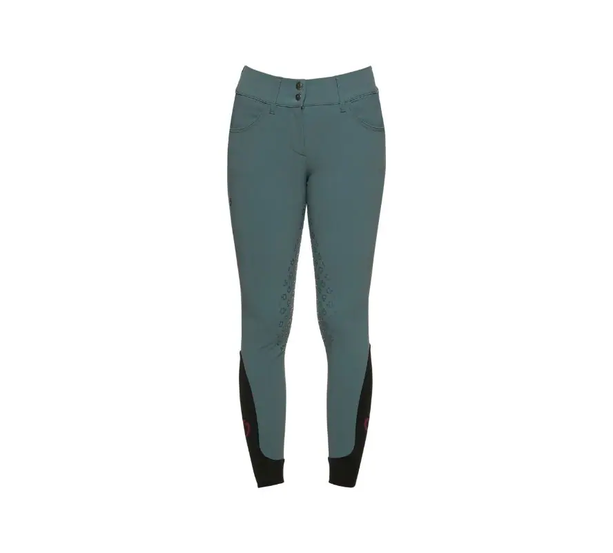 CT 女款全皮高腰馬褲-經典-湖水綠