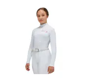 RG 女童透氣排汗襯衫-POG002-白色