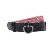 CIN042-2G99 (1) CT 女款針織皮帶-CIN042-粉黑色