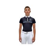 POO096-7901 (2) CT兒童白領上衣-POO096-深藍黑