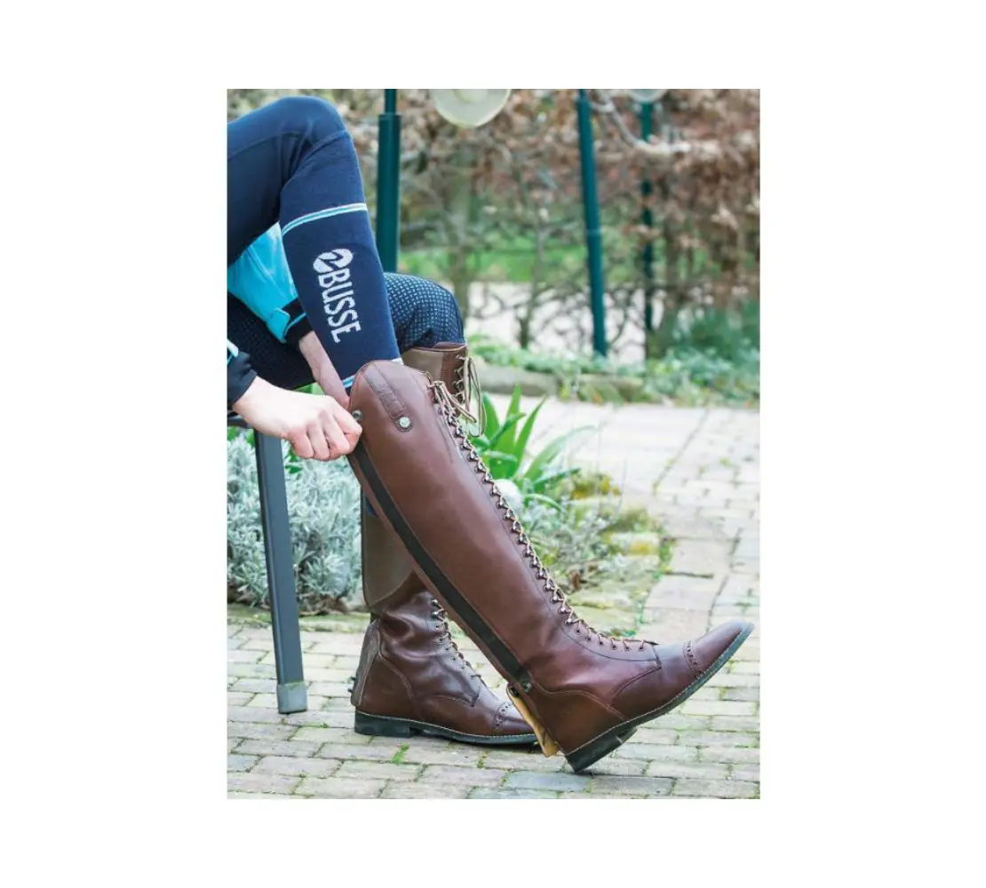 Busse 綁帶長靴-深棕色(預購) - Image 6