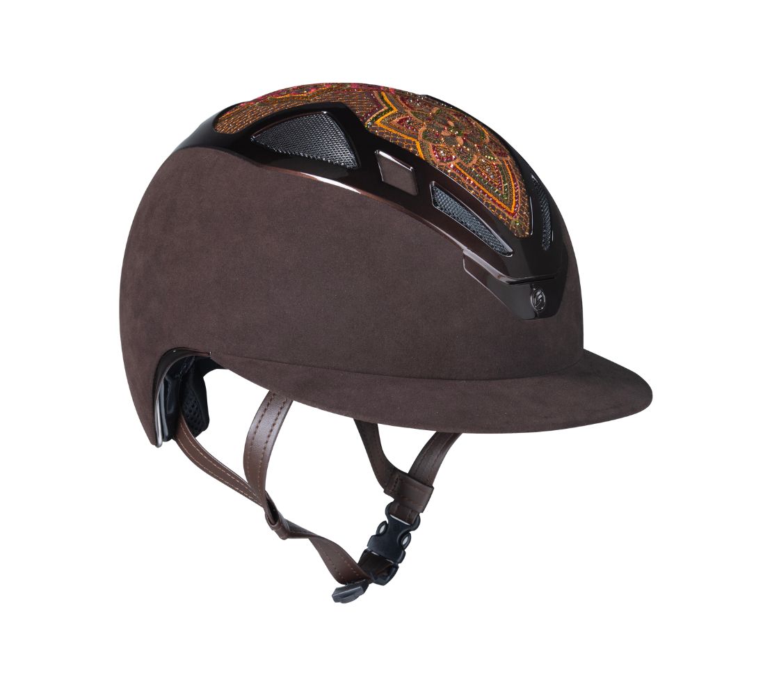 H1AP0059 SUOMY安全帽 DAMASK LADY-雕花棕