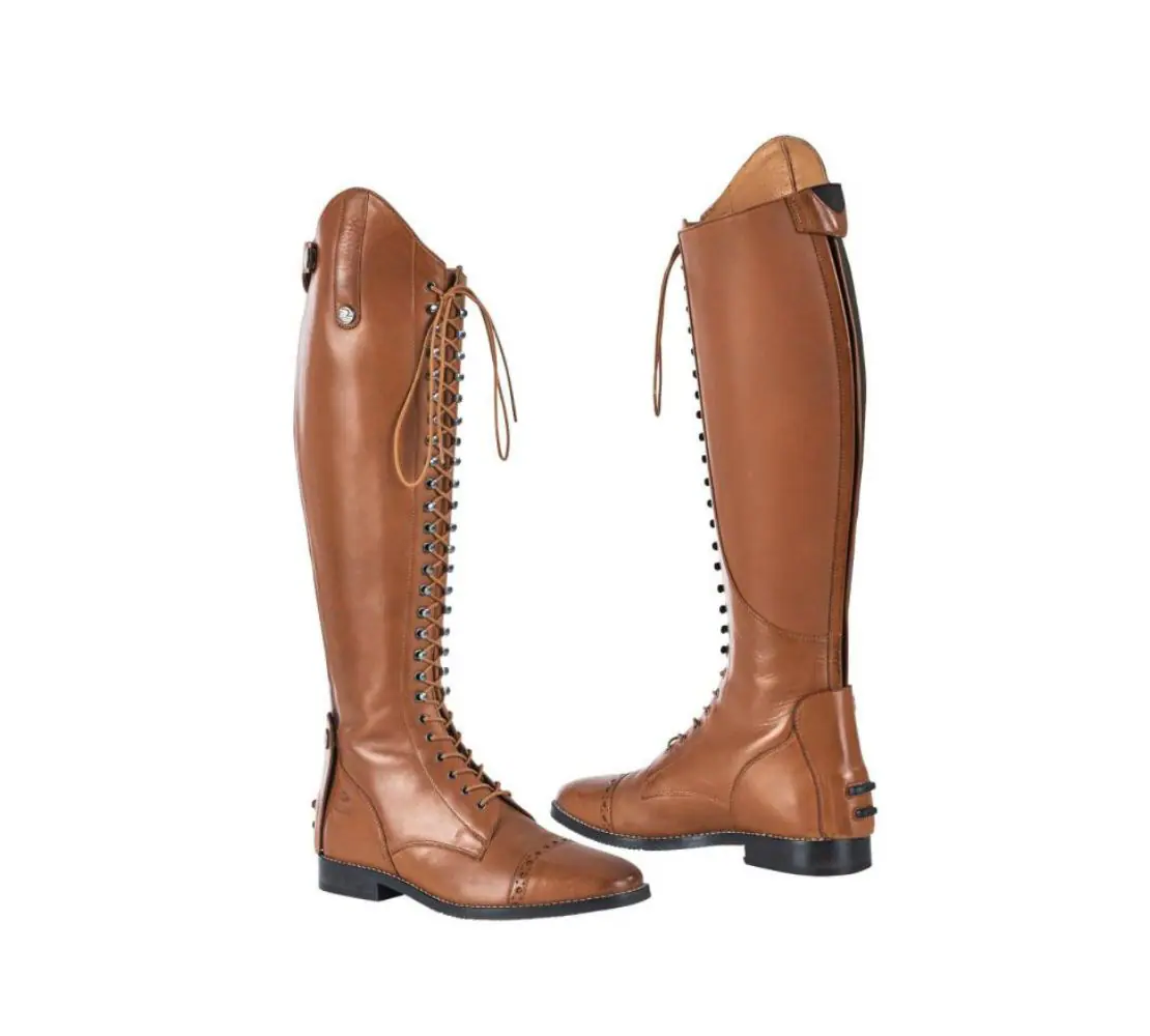 Busse 綁帶長靴-卡其色(預購)