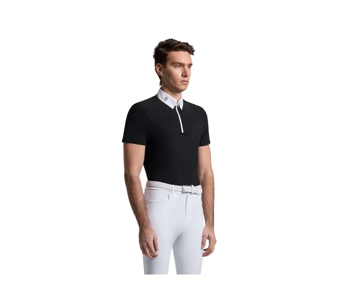 CT男款白領上衣-CAU256-黑色