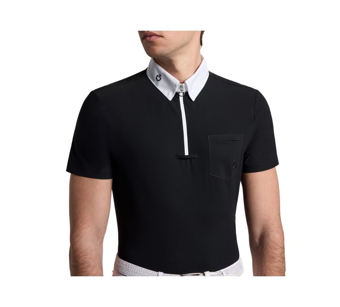 CT男款白領上衣-CAU256-黑色 - Image 3