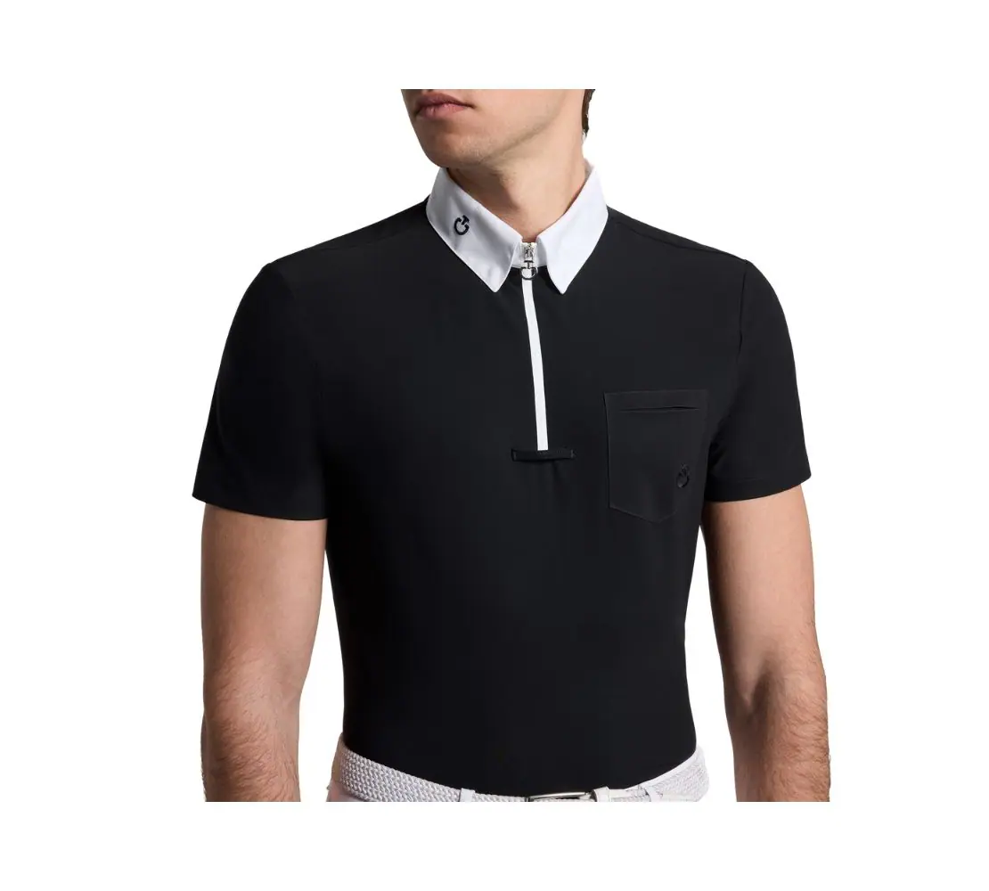 CT男款白領上衣-CAU256-黑色 - Image 3