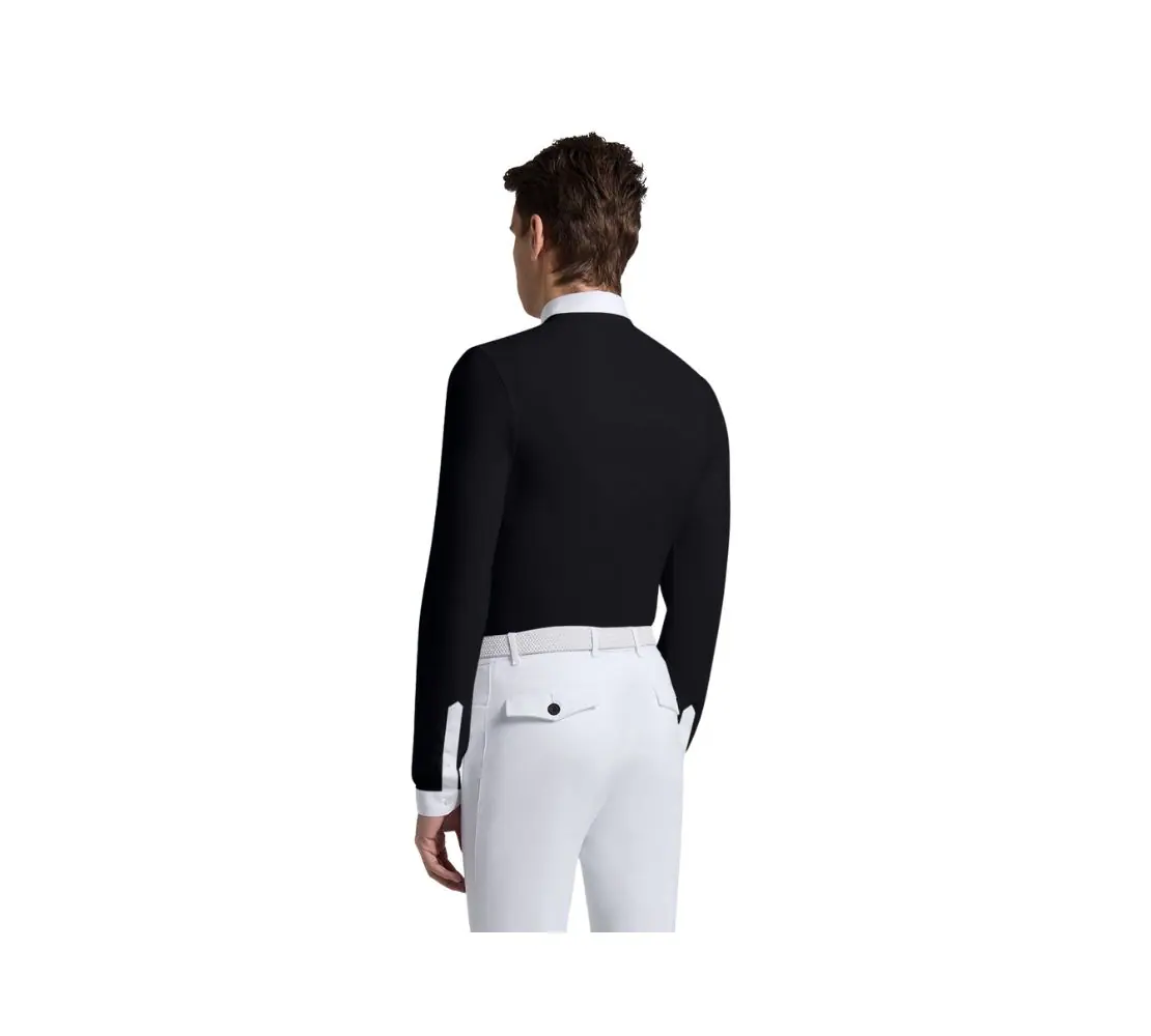 CT男款白領上衣-CAU257-黑色 - Image 2