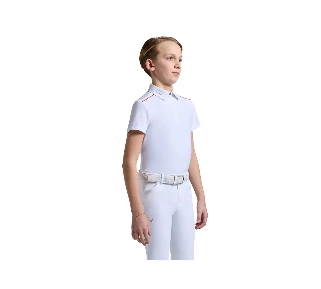 RG 男童白領上衣-SHB003-白色