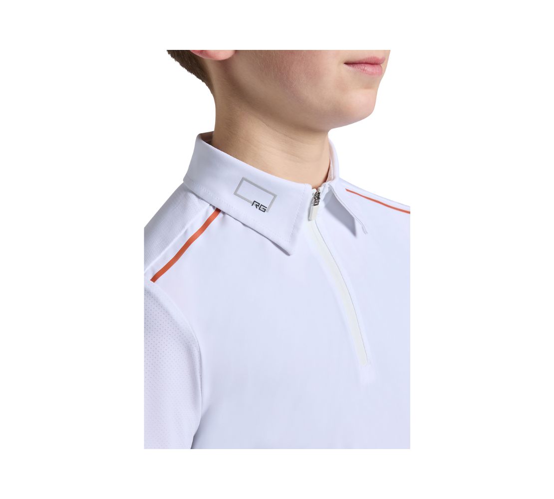 RG 男童白領上衣-SHB003-白色 - Image 3