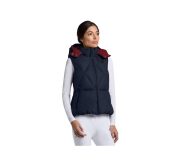 CT 女款保暖背心-GLD313-深藍黑