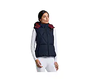 CT 女款保暖背心-GLD313-深藍黑