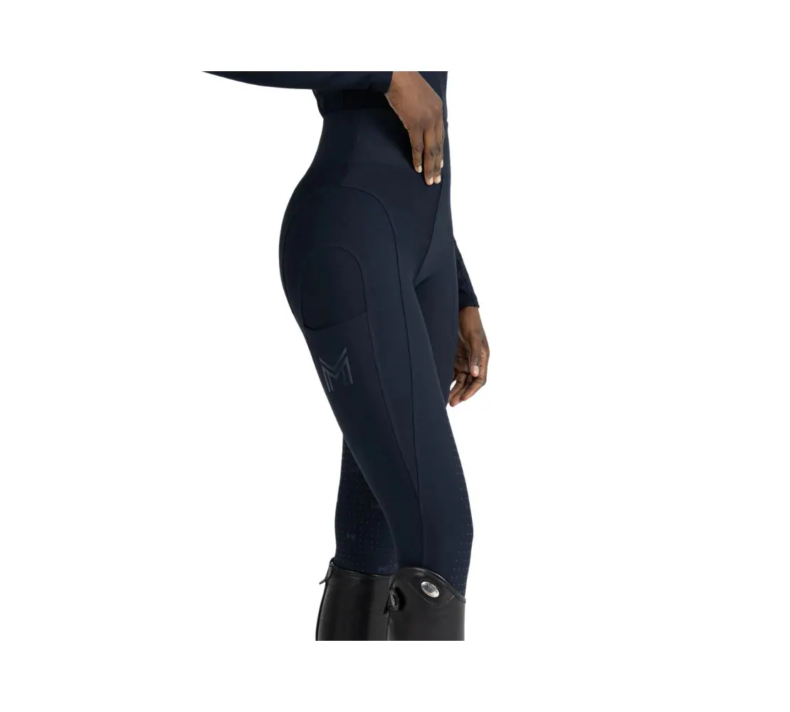 MaxiM 女款瑜珈全皮馬褲-Outline-大西洋 - Image 3