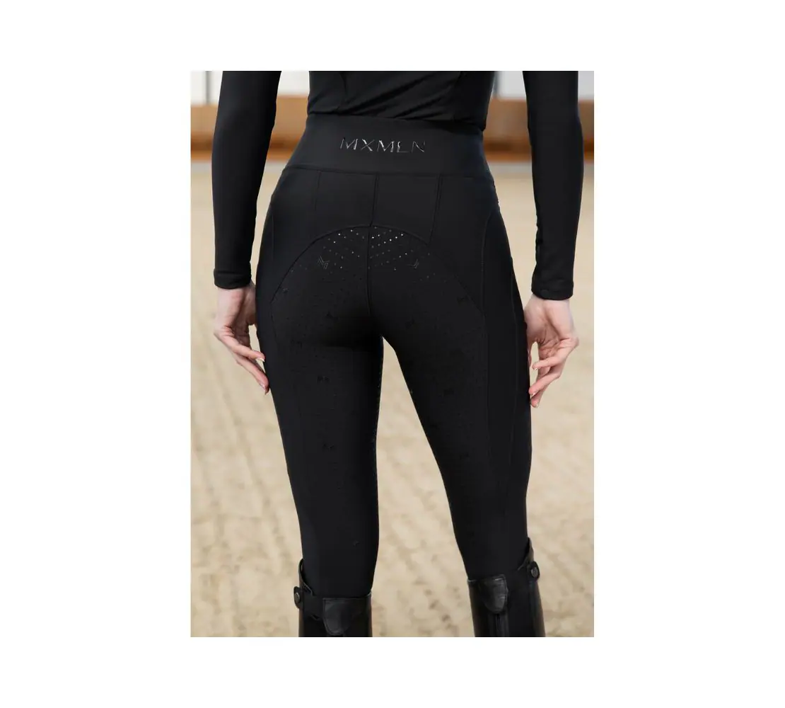 MaxiM 女款瑜珈全皮馬褲-Outline-黑色 - Image 3