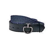 CT 男款針織皮帶-CIN107-深藍x黑