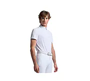 SHM002-0001 (1) RG 男款白領短袖上衣-SHM002-白色